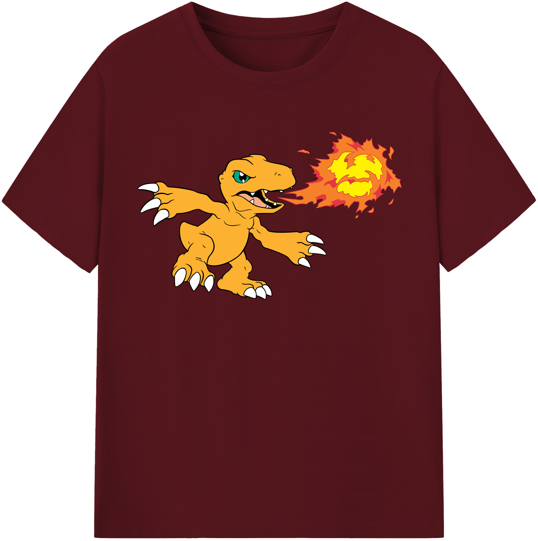 （画像用） Digimon デジタルモンスター/デジモン 綿100％半袖Tシャツ（フロントプリント）